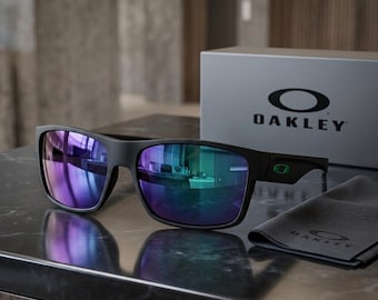 NUEVAS*Gafas de sol polarizadas Oakley Two Face negras/verdes 9189-46