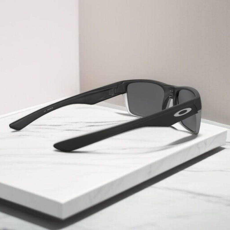 NEW*Oakley Two Face Black-Silver/Grey Polarized Sunglasses 9189-46 image 8