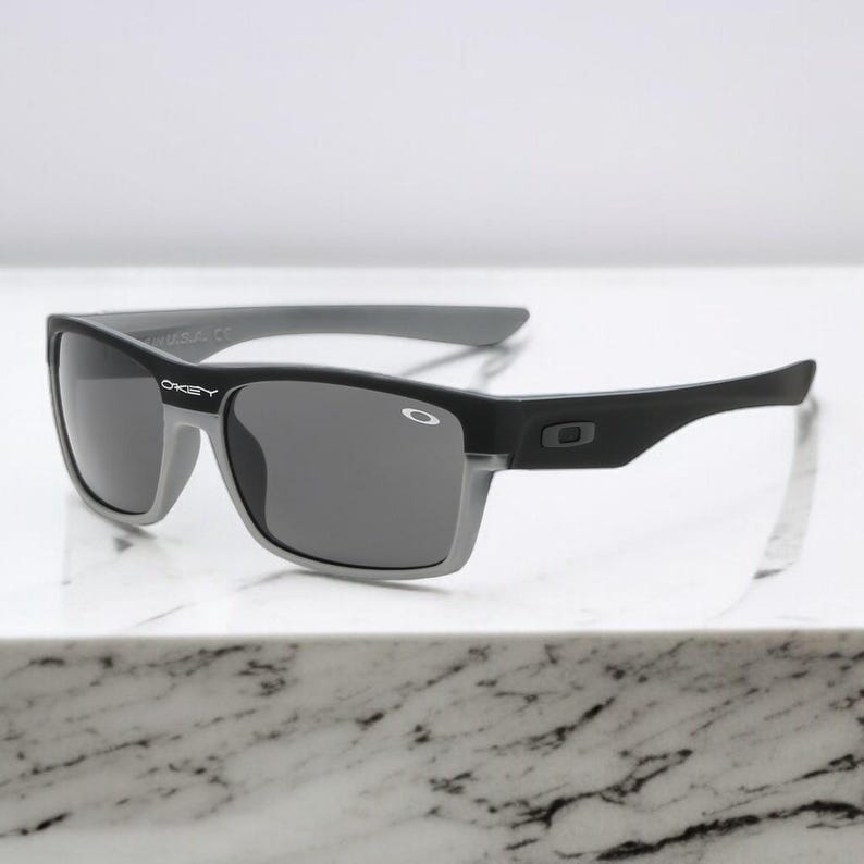 NEW*Oakley Two Face Black-Silver/Grey Polarized Sunglasses 9189-46 image 13