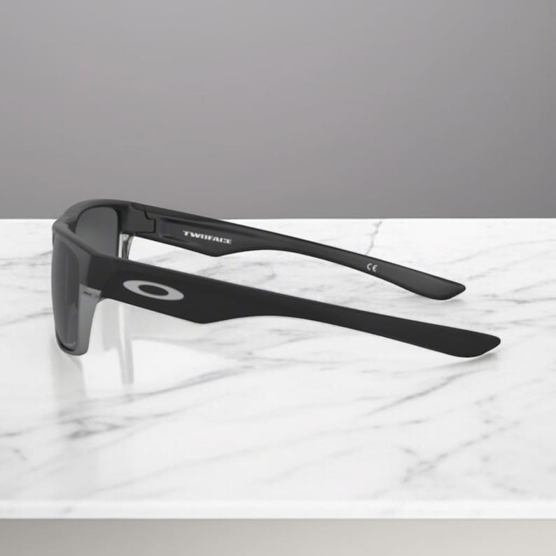 NEW*Oakley Two Face Black-Silver/Grey Polarized Sunglasses 9189-46 image 10