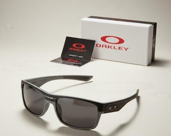 NEW*Oakley Two Face Black-Silver/Grey Polarized Sunglasses 9189-46