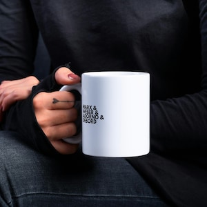 Ghosts of Capitalism - Marx Weber Adorno Debord Ampersand Mug, Minimalist Sociology Coffee Cup, Critical Theory Gift for Scholars