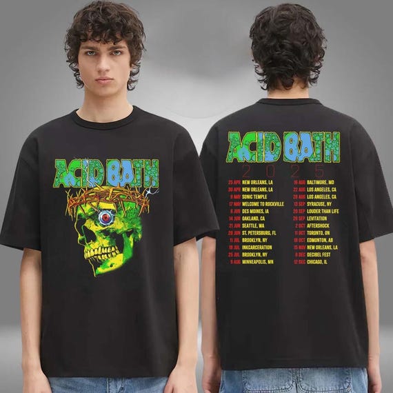 Acid Bath Merch American Tour 2025 Unisex T-shirt - Etsy