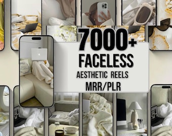 7000+ Faceless Reels Bundle, Videos, Faceless Marketing, Faceless Reels, Faceless Video, Aesthetic Reels, Digital Marketing, MRR/PLR, Canva