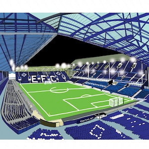 Goodison Park Illustration: Everton Stadium Art Print