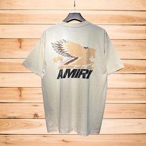 Amiri Shirt AMIRI Logo Man T-Shirt Luxusmode T-Shirt Designer Shirt Paris Logo Fashion Tshirt
