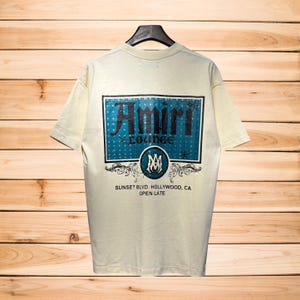 Amiri Shirt AMIRI Logo Man T-Shirt Luxusmode T-Shirt Designer Shirt Paris Logo Fashion Tshirt
