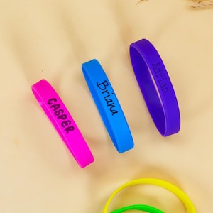 Custom Engraved Silicone Wristbands | Personalized Rubber Bracelets for Events, Fundraisers & Awareness | Pride Rainbow Bracelet