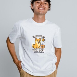 Dogecoin To the Moon T-Shirt – Unisex Shiba Inu Crypto Meme Tee – Funny Doge Humor Design