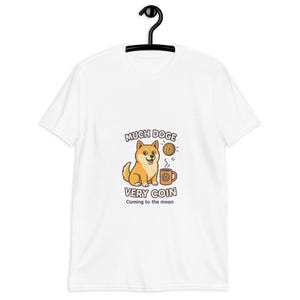 Dogecoin “To the Moon” T-Shirt – Unisex Shiba Inu Crypto Meme Tee – Funny Doge Humor Top