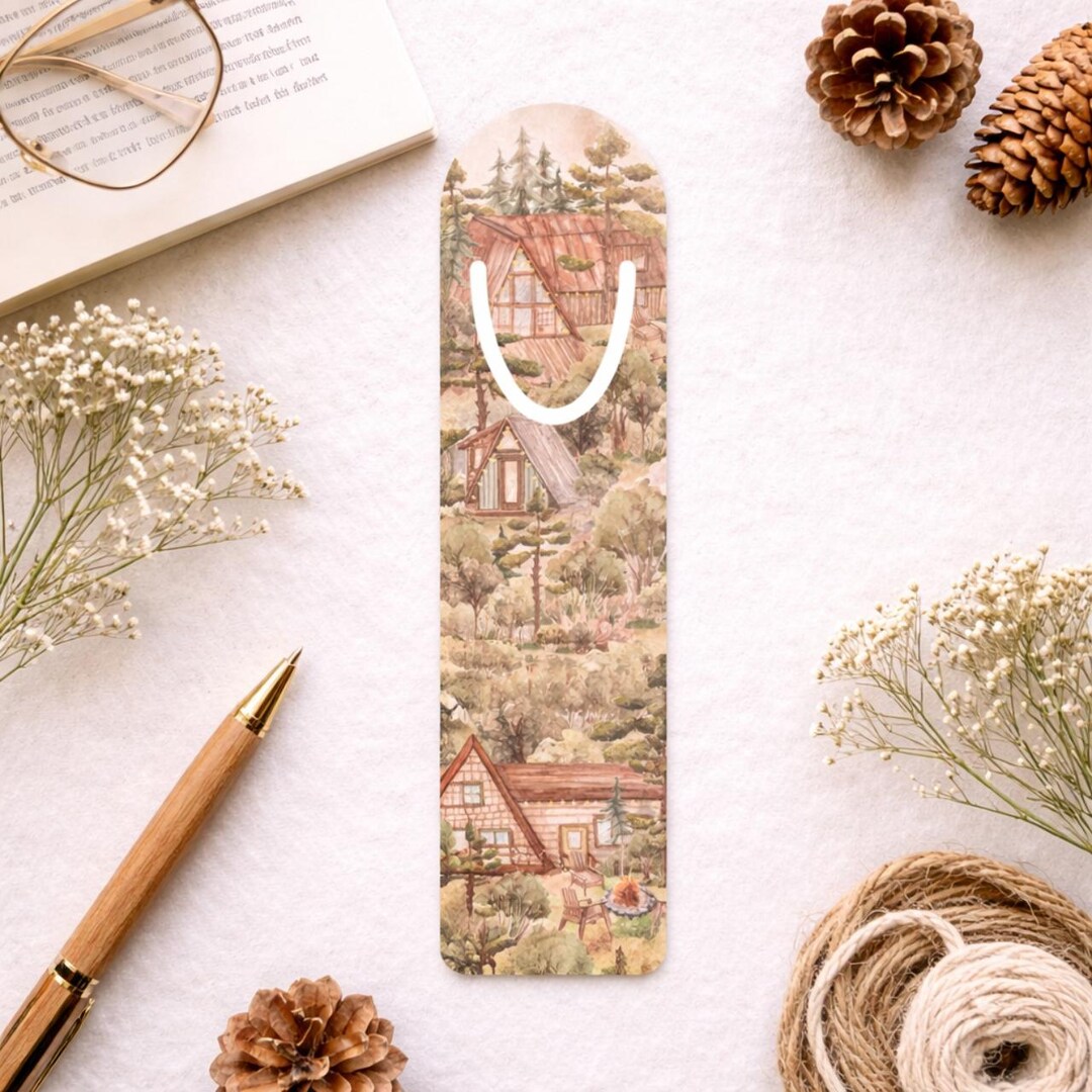 Rustic Cabins Bookmark - Etsy