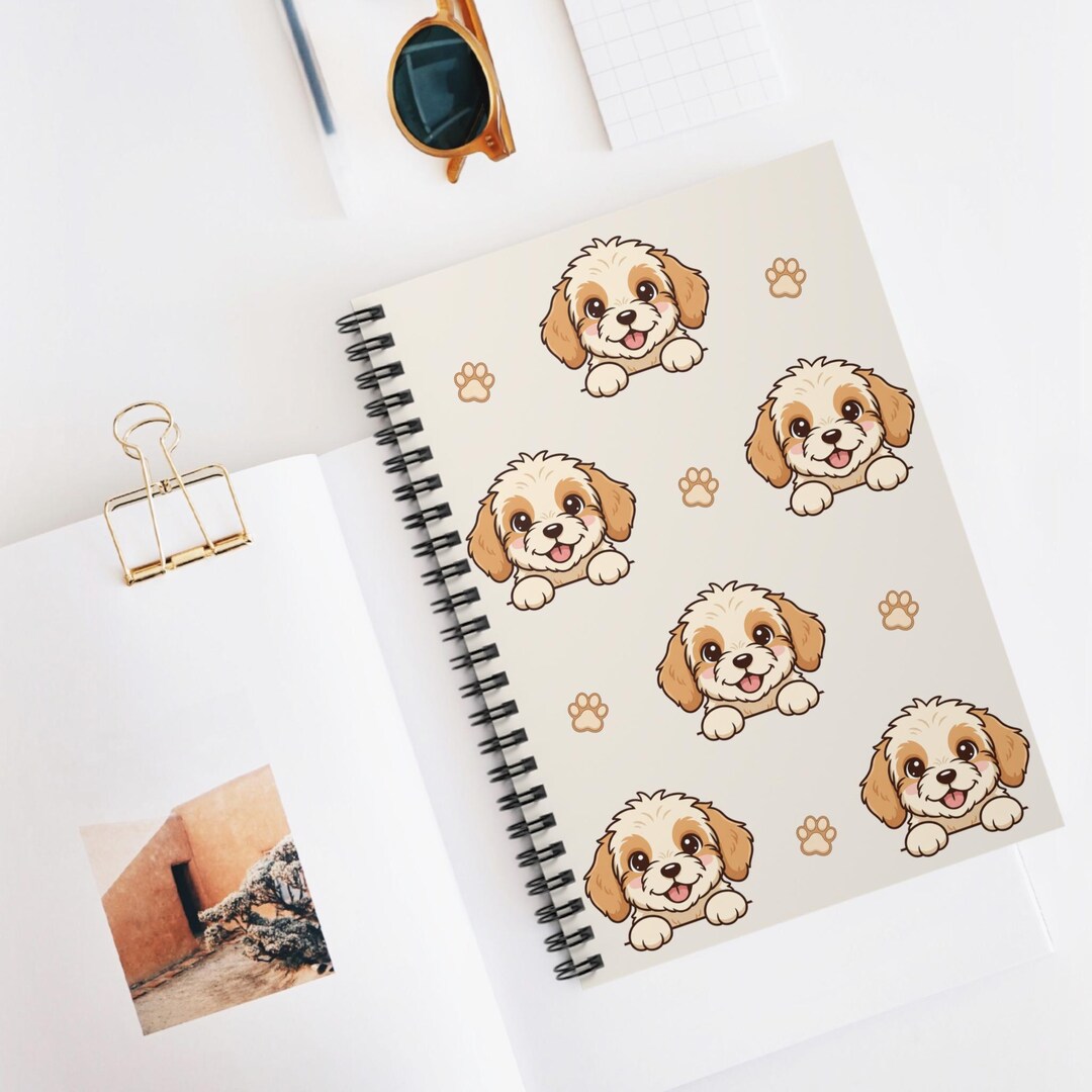 Cockapoo Things Paper Cockapoo Puppy Pattern Notebook, Dog Lover Gift - Etsy