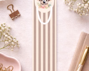 Floral Koala Bookmark
