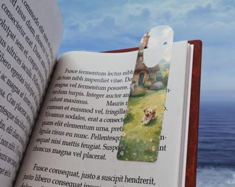 Cottage Puppy Garden Bookmark