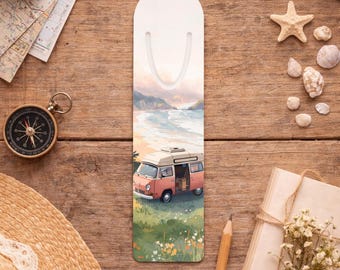 Coastal Camper Van Bookmark