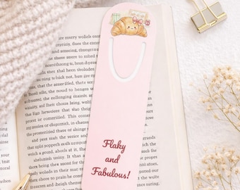 Flaky and Fabulous Croissant Bookmark