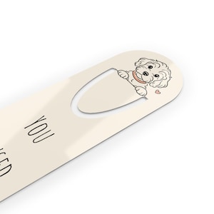 You Pawsed Here Cockapoo Puppy Bookmark