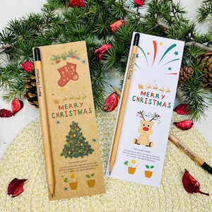 Christmas Plantable Seed Pencil : Bulk Small Christmas Gifts for  Coworkers and Friends