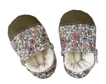 MADE TO ORDER Organic Soft Soled Baby Toddler Shoes Moccasins