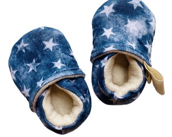 CUSTOM Flag Organic Cotton Soft Soled Shoes