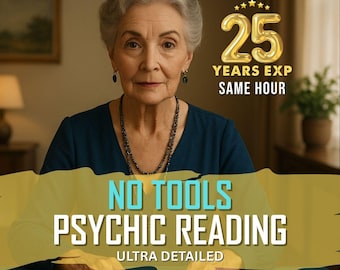 Same Hour Psychic Reading: No Tools, Clairvoyant Love & Energy Insights