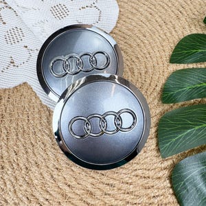 Ersatz Radkappen für Audi A3 A4L A6L Q3 Q5L Q7 A5 A7 Q2L - 4 Stück Naben-Emblem-Abdeckungen