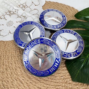 Custom Mercedes-Benz Hub Cap 75mm,Wheat Ear Logo Center Cap,Personalized Modification Accessories,Mercedes Wheel Center Cap