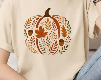 Herbst-Kürbis-T-Shirt, Ernte-T-Stück Entwurf