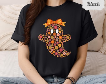 Chinoiserie Floral Ghost T-Shirt: Gruseliges Halloween T-Shirt