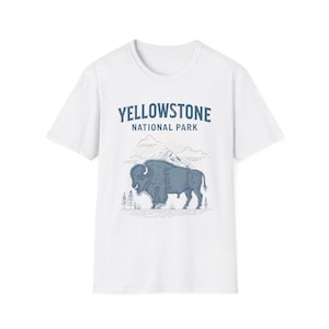 Yellowstone National Park T-Shirt, Retro National Park Shirt, Wyoming Hiking & Camping Tee, Adventure Graphic