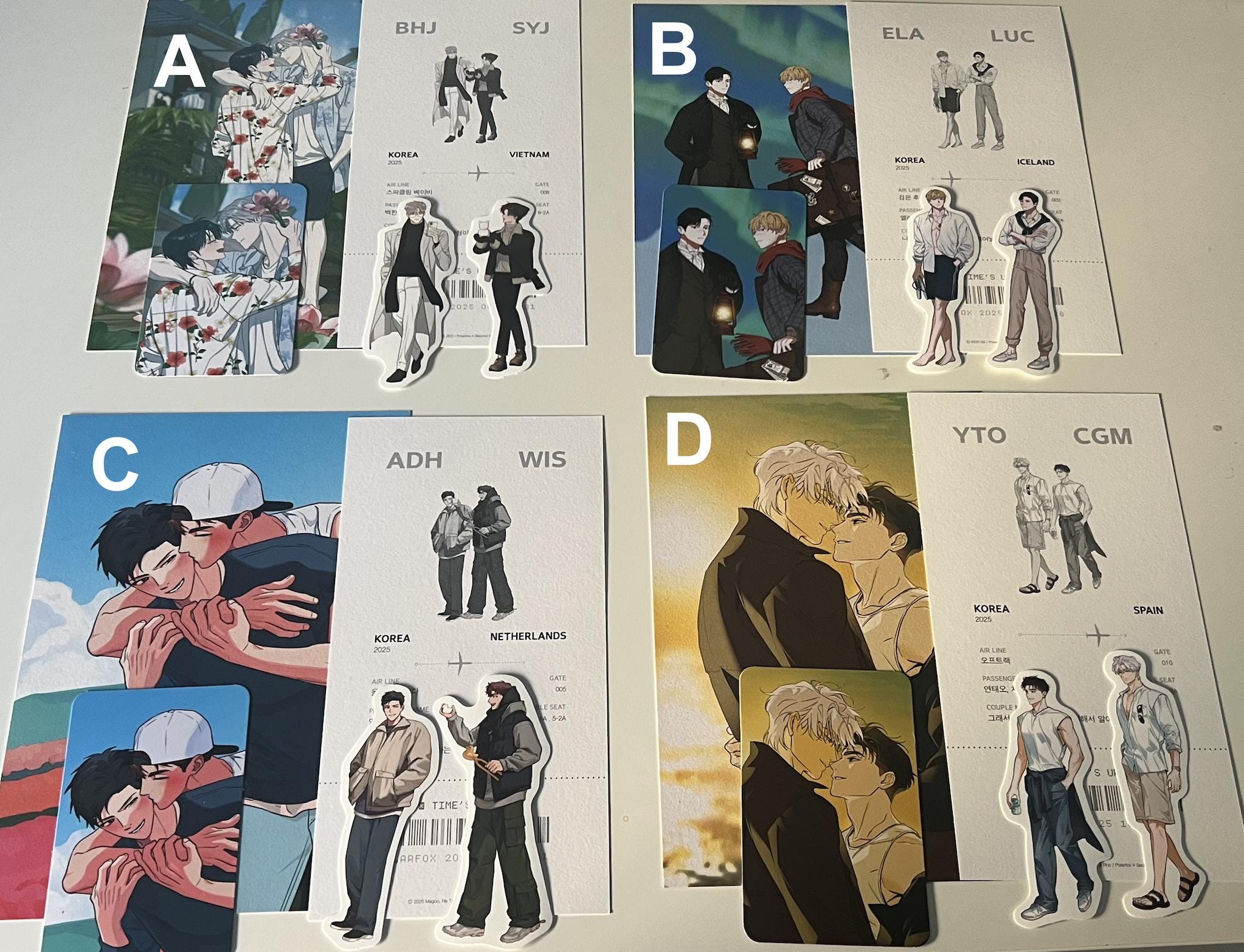 Korean BL Manhwa Lezhin Bomtoon Polarfox Merch Collection