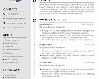 Minimalist Job Application Template