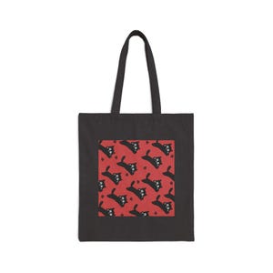 Whimsical Cat Print Tote Bag, Cute Reusable Shopping Bag, Gift for Cat Lovers, Eco-Friendly Canvas, Pet-Themed Tote
