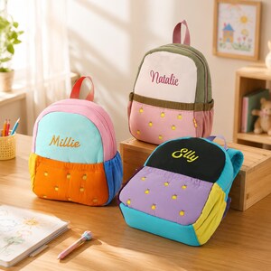 Custom Name Kids Backpack Personalized Preschool Bag Toddler School Travel Backpack