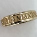10K Gold Custom Roman Numeral Class Ring, Solid Yellow Gold or White ...