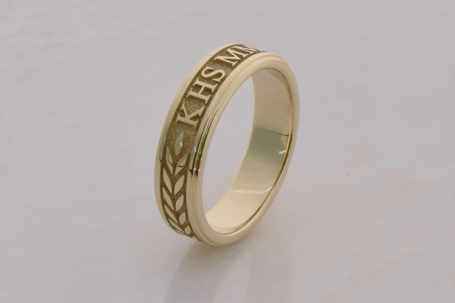 14K Gold Custom Roman Numeral Class Ring Solid Yellow Gold or - Etsy