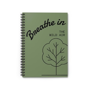Eco-Friendly Spiral Notebook - Ruled Line, Nature Inspired Journal, Sustainable Notebook, Tree Design Stationery, Gift for Writers, [...]