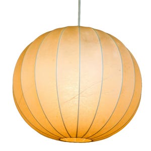 Vintage Mid Century Cocoon Orb Pendant Lamp by Goldkant