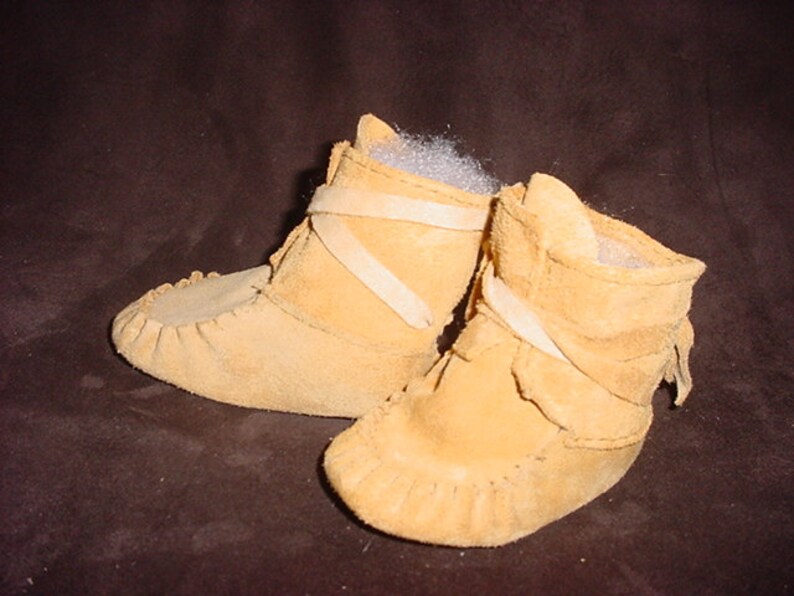 Excellent Hand Made Baby WrapAround Boots Deer Skin