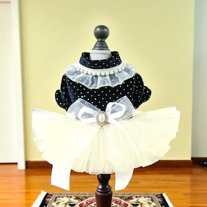 Princess Dog Wedding Dress: Small Dog Tutu Outfit with Leash Hole