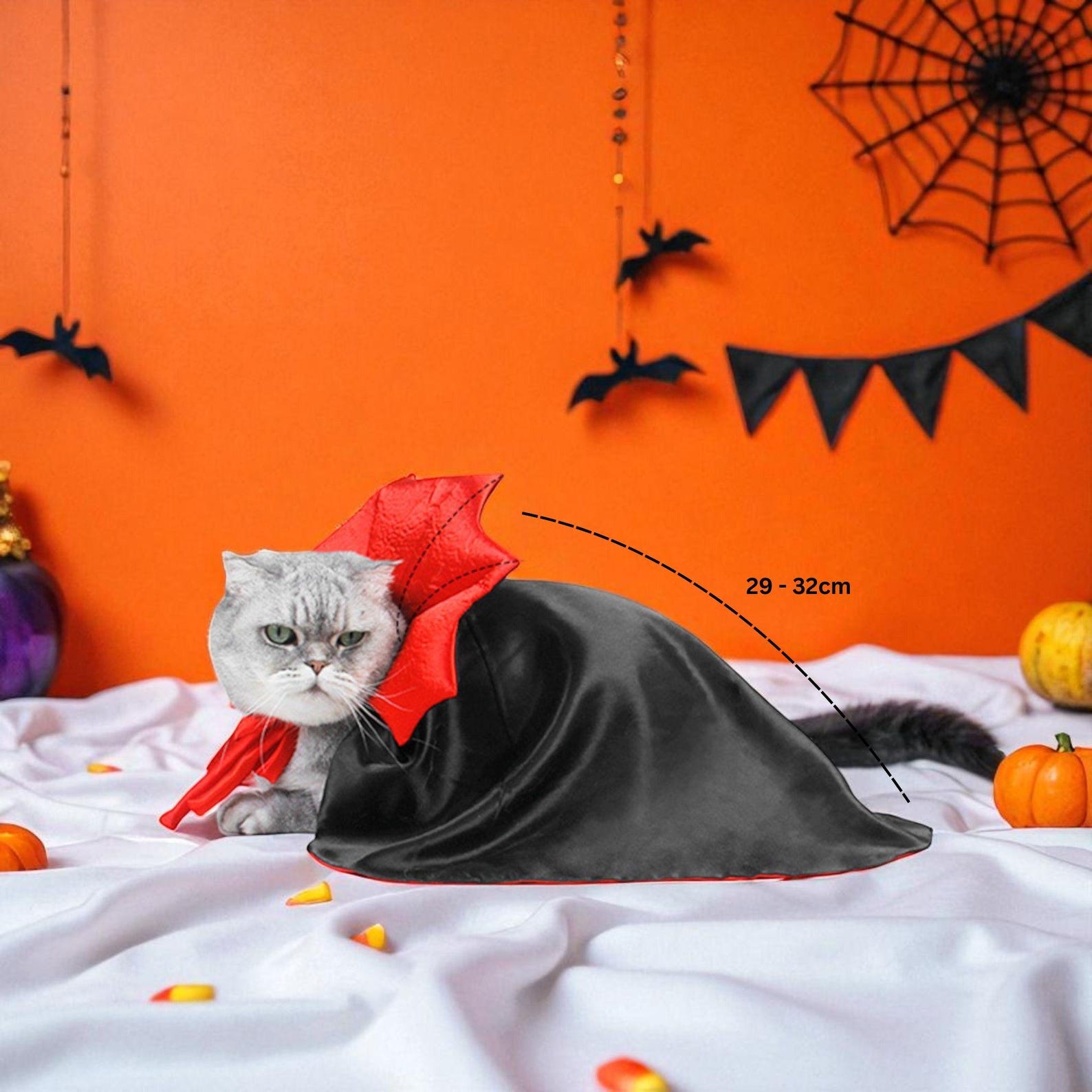 Kawaii Vampire Pet Costume: Cosplay Cloak for Small Dogs & Cats - Etsy