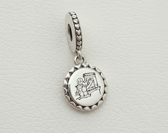 Charm Budapest de plata de ley: cuenta de viaje urbana hecha a mano