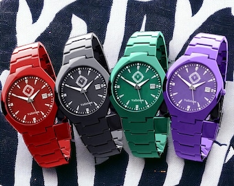 Reloj Valirium Signature / Diseño unisex con colores vibrantes / Correa ajustable con herramienta / Ligero y lujoso