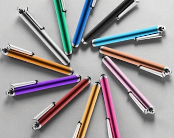 Lápiz óptico universal (paquete de 10) para iPad, iPhone, Samsung y todas las pantallas táctiles. Punta de precisión para escribir y dibujar con fluidez.