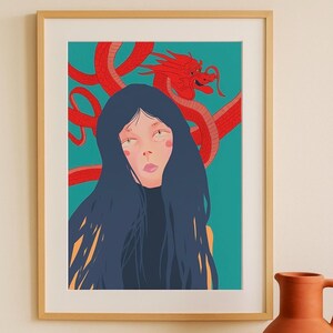 Asian woman illustration