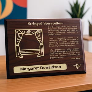 Stringed Storytellers - a Puppeteer Personalized Gift For Bringing Stories to Life Through String