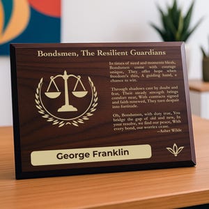 Bondsmen, The Presitent Guardians - a Personalized Gift For Ensuring Justice Through Obligation