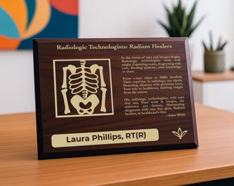 Radiologic Technologists Gift Plaque | Personalized Poem for Radiographers | X-Ray Tech Office Decor for Radiology Technicians