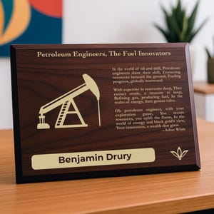 Petroleum Engineers, The Fuel Innovators - a Personalized Gift For Engineering Power That Runs World