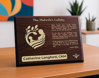 The Midwife's Lullaby - a Personalized Gift For Guiding Life Into World With Gentle Hands